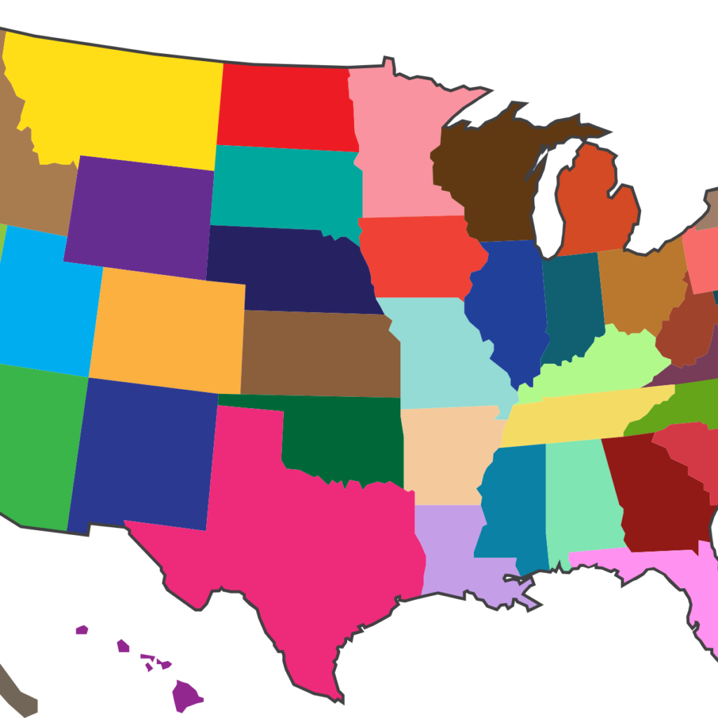 Landkarte USA