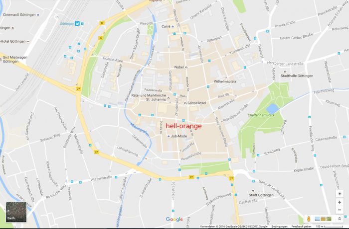 Google Maps Göttingen Innenstadt