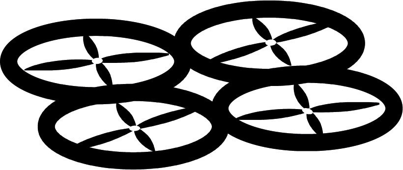 UAV Drohne Quadrocoppter Symbolbild